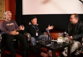 Jeff Kanew, Paul Mazursky i Andrzej Pitrus na konferencji prasowej. Fot. Tomasz Korczyński